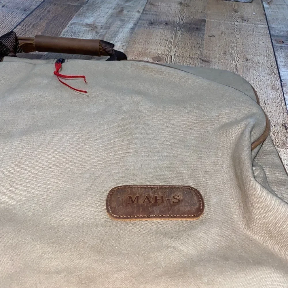 Jon hart two suiter garment bag canvas leather